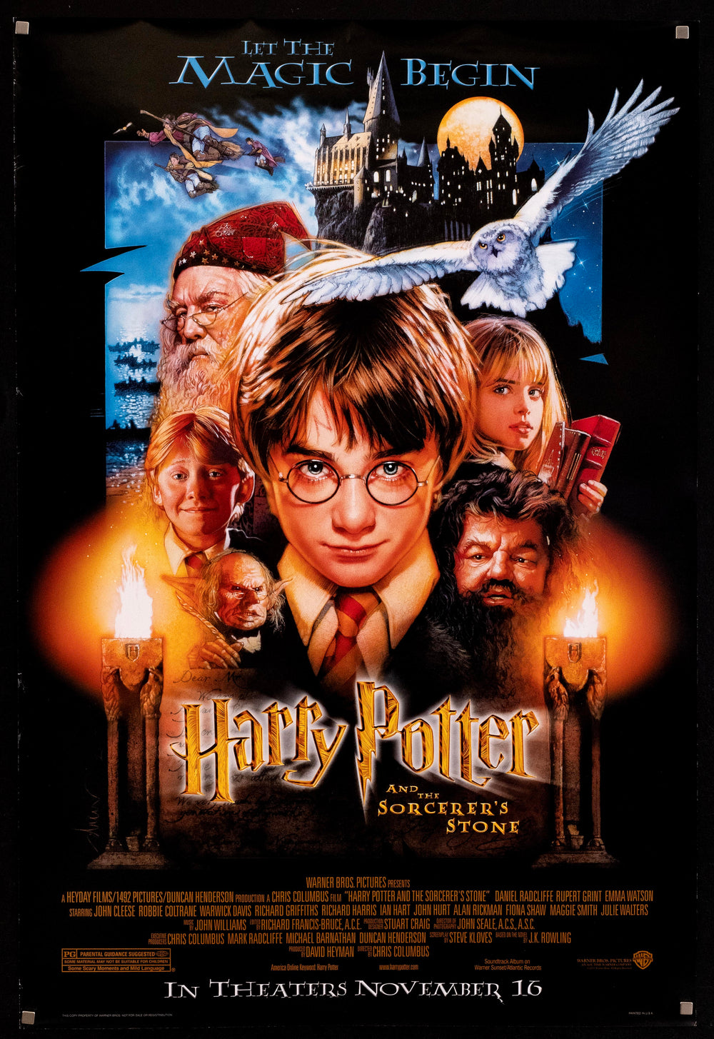 Harry Potter and the Sorcerer's Stone Original Vintage Movie Poster