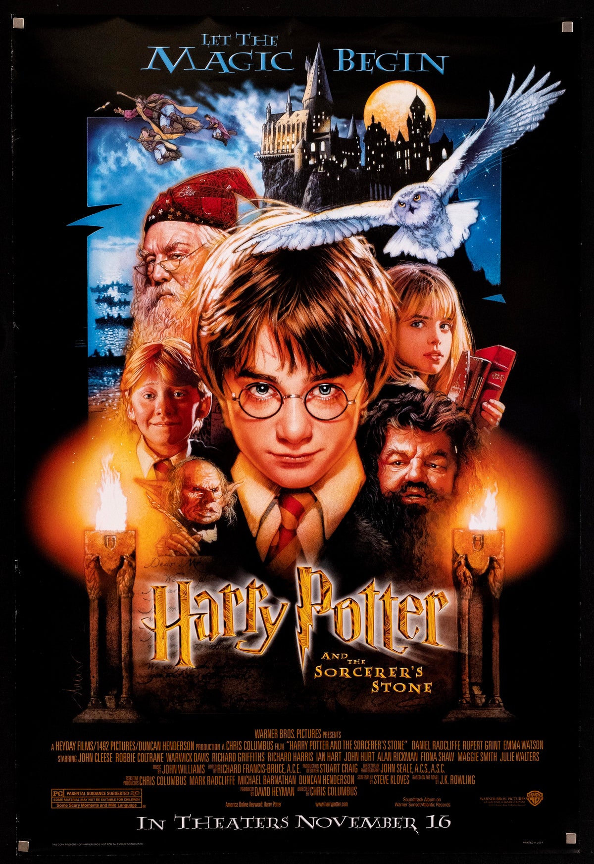 Harry Potter and the Sorcerer's Stone Original Vintage Movie Poster