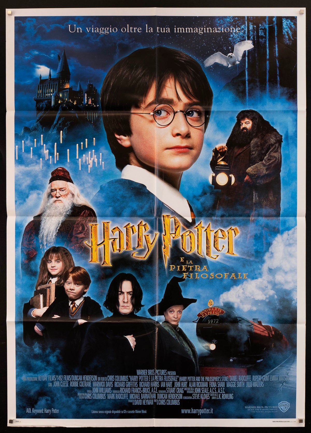Harry Potter and the Sorcerer&#39;s Stone Original Vintage Movie Poster