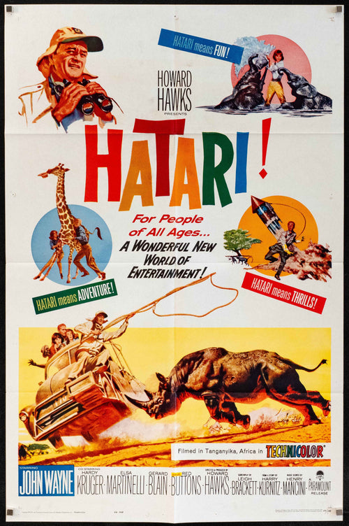 Hatari! Original Vintage Movie Poster