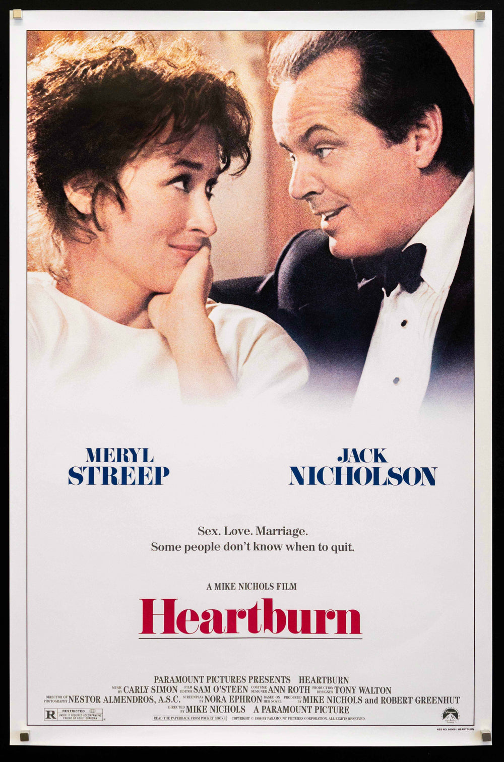 Heartburn Original Vintage Movie Poster