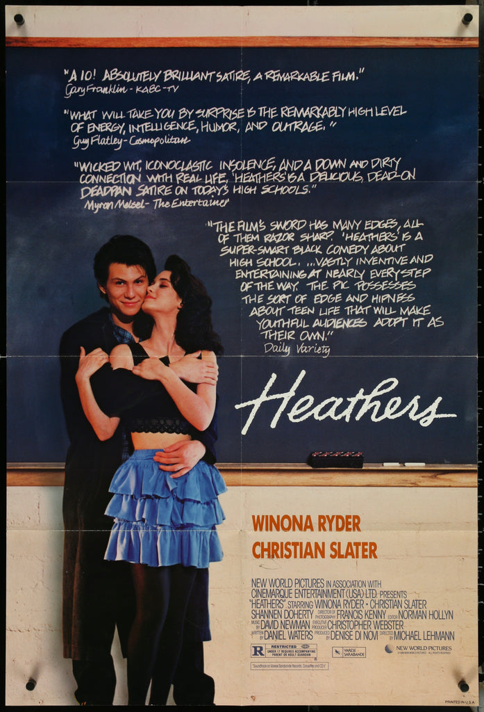 Heathers 1 Sheet (27x41) Original Vintage Movie Poster