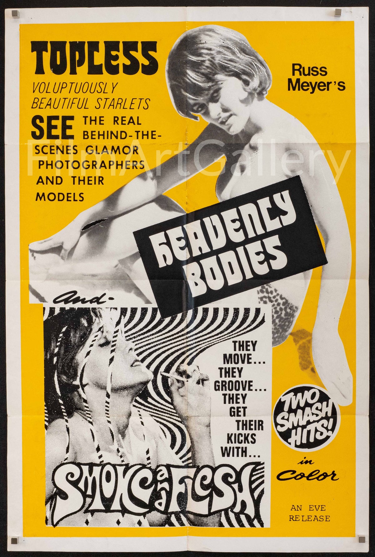 Heavenly Bodies / Smoke and Flesh Original Vintage Movie Poster