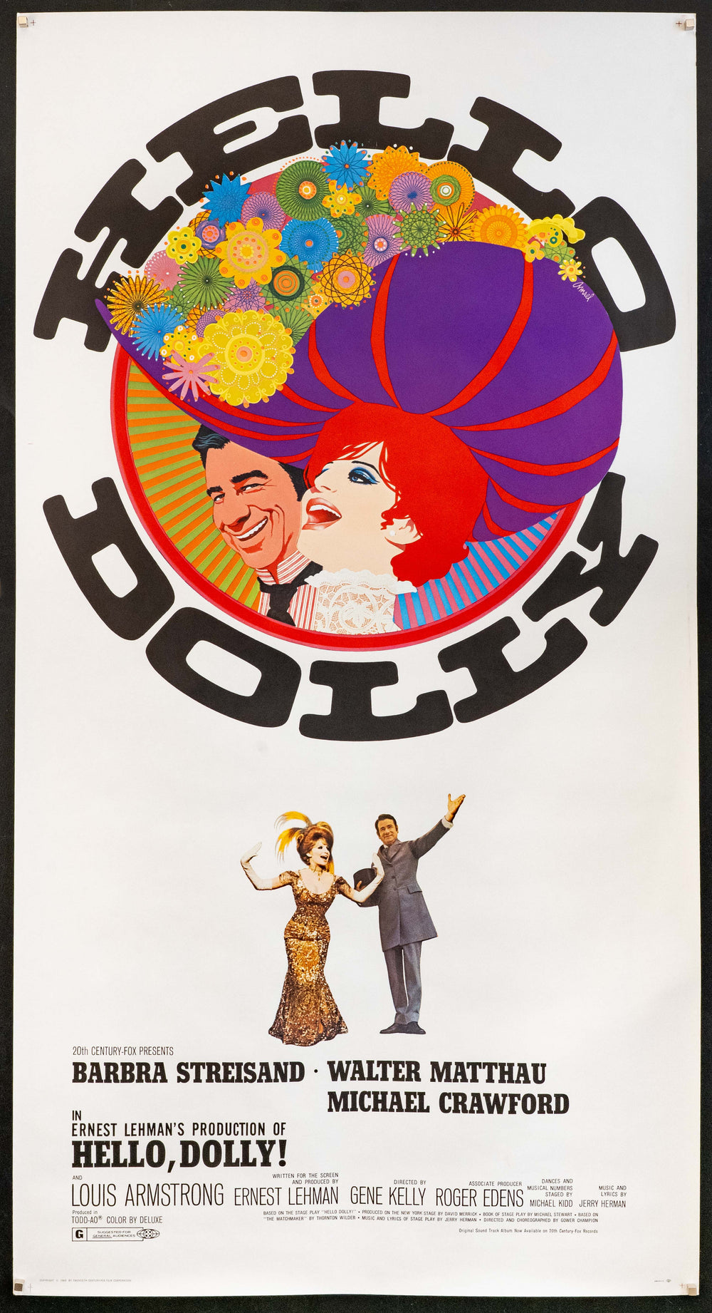 Hello, Dolly! Original Vintage Movie Poster