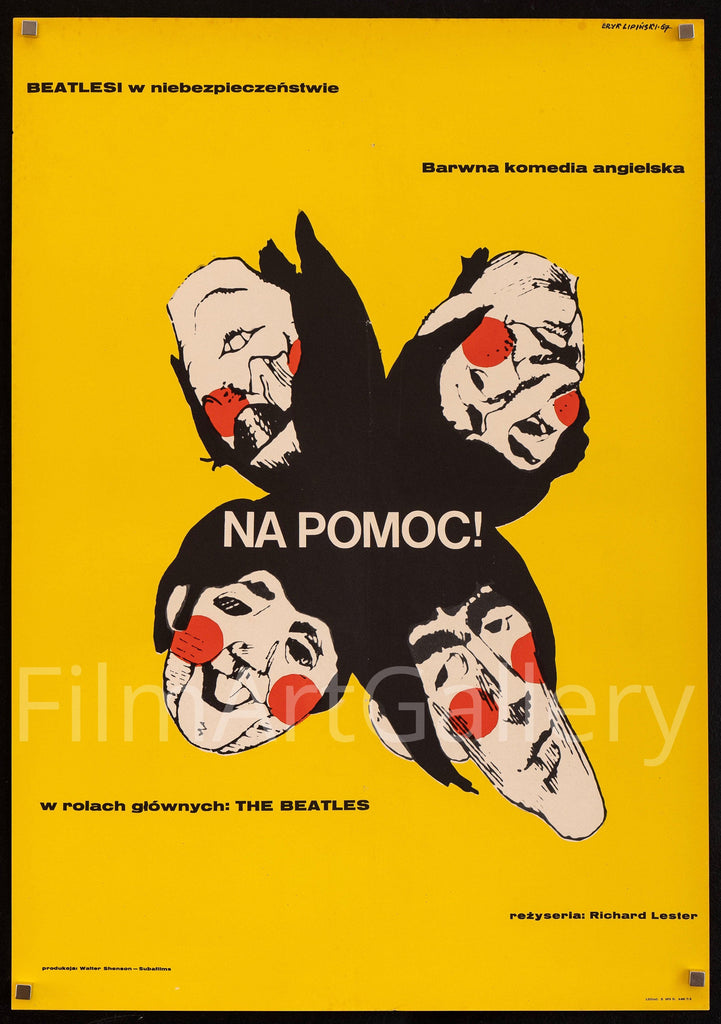 Help Polish A1 (23x33) Original Vintage Movie Poster