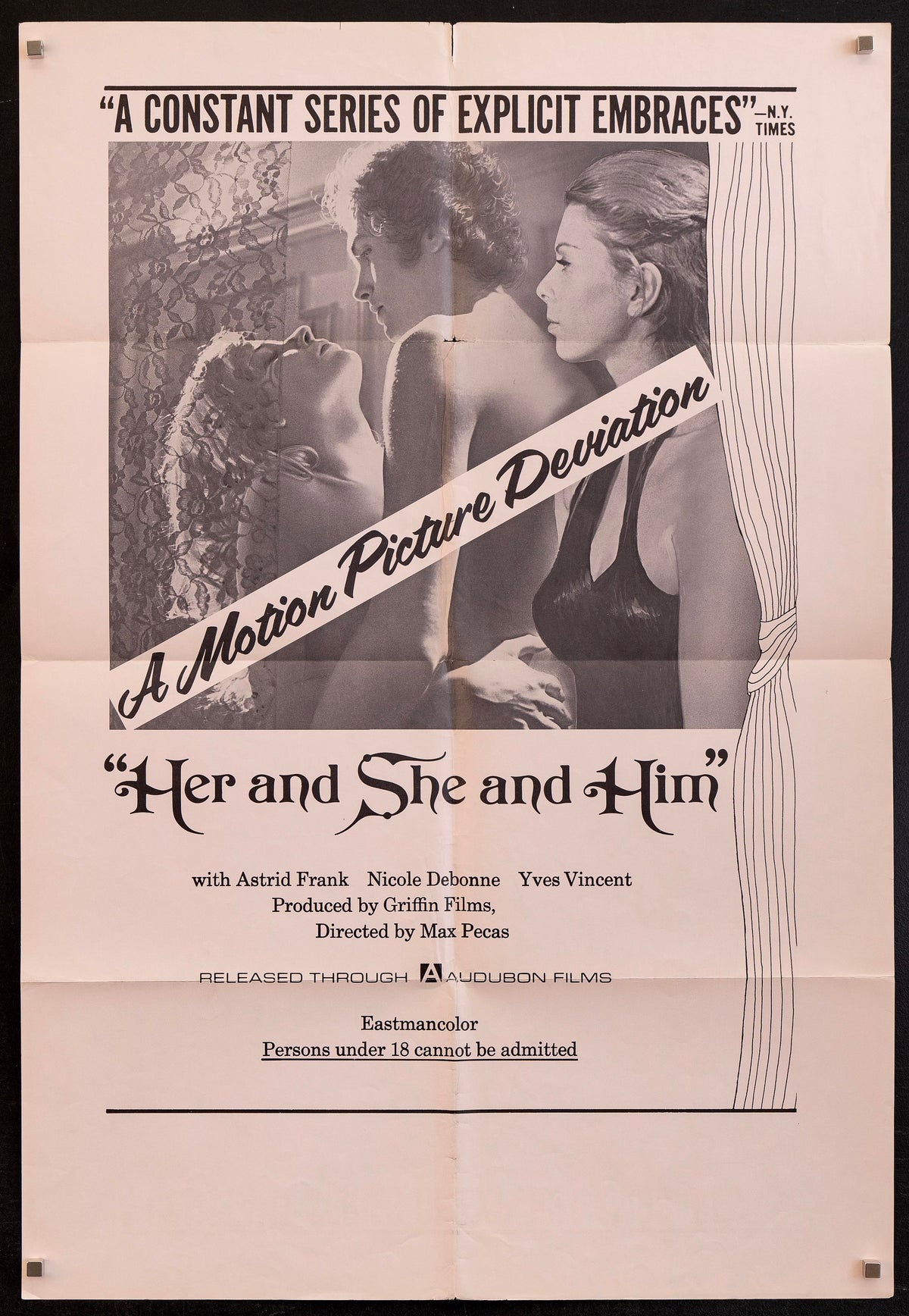Her and She and Him 1 Sheet (27x41) Original Vintage Movie Poster