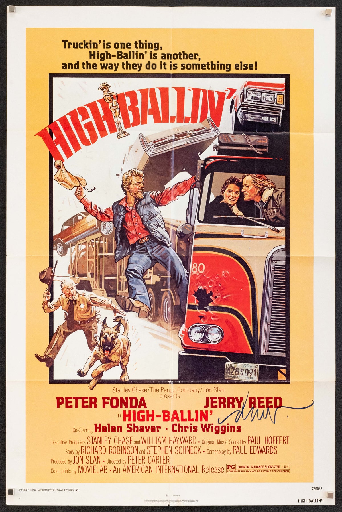 High-Ballin' Original Vintage Movie Poster