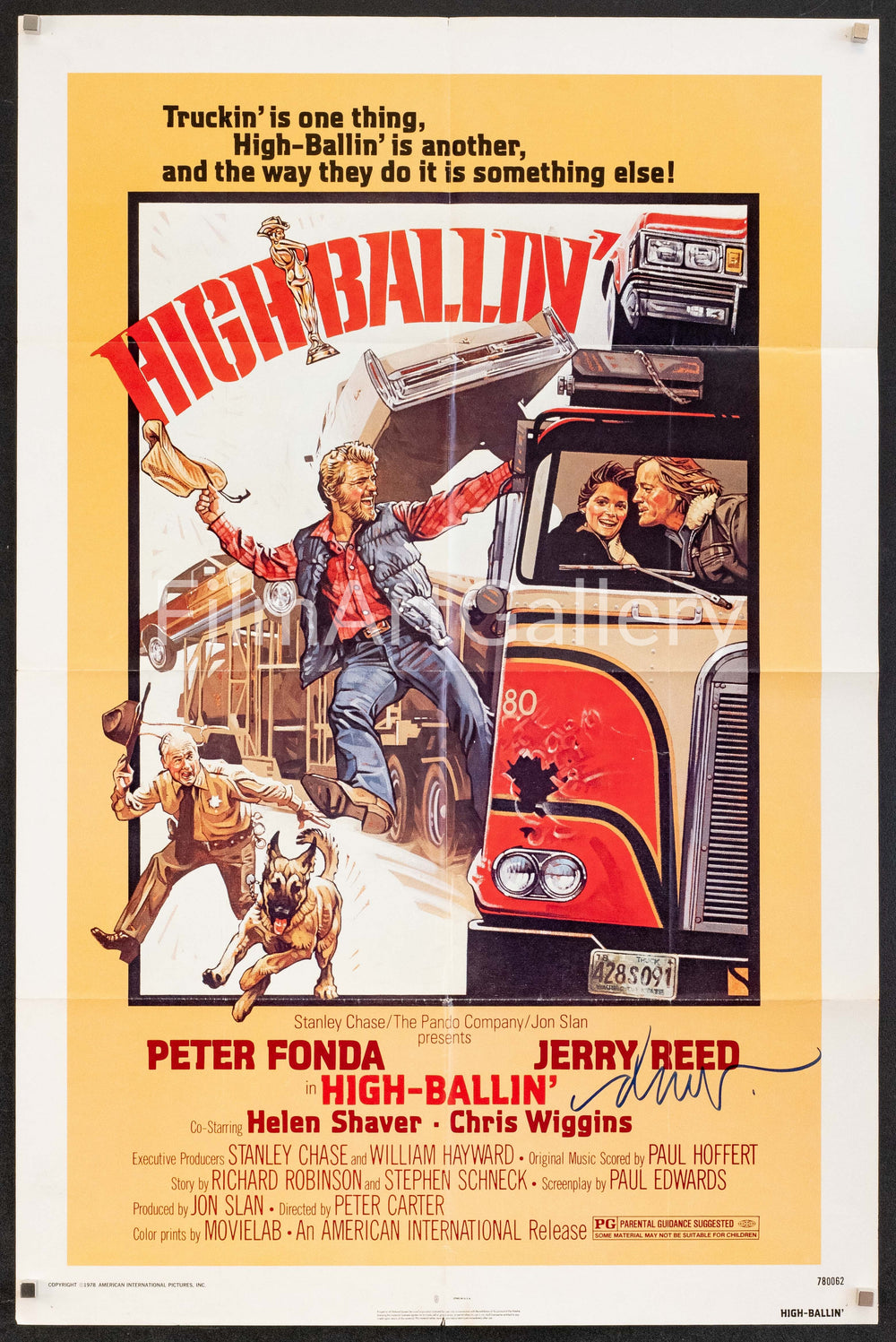 High-Ballin' Original Vintage Movie Poster