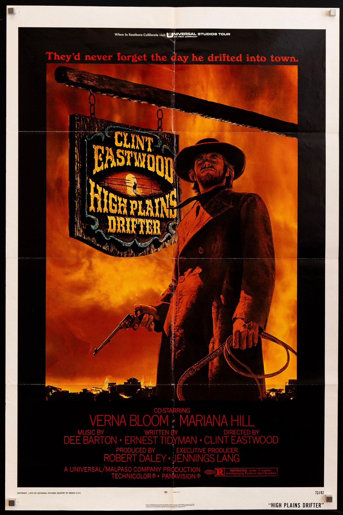 High Plains Drifter 1 Sheet (27x41) Original Vintage Movie Poster