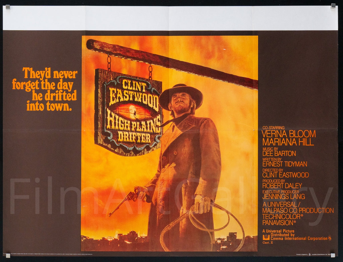 High Plains Drifter Original Vintage Movie Poster