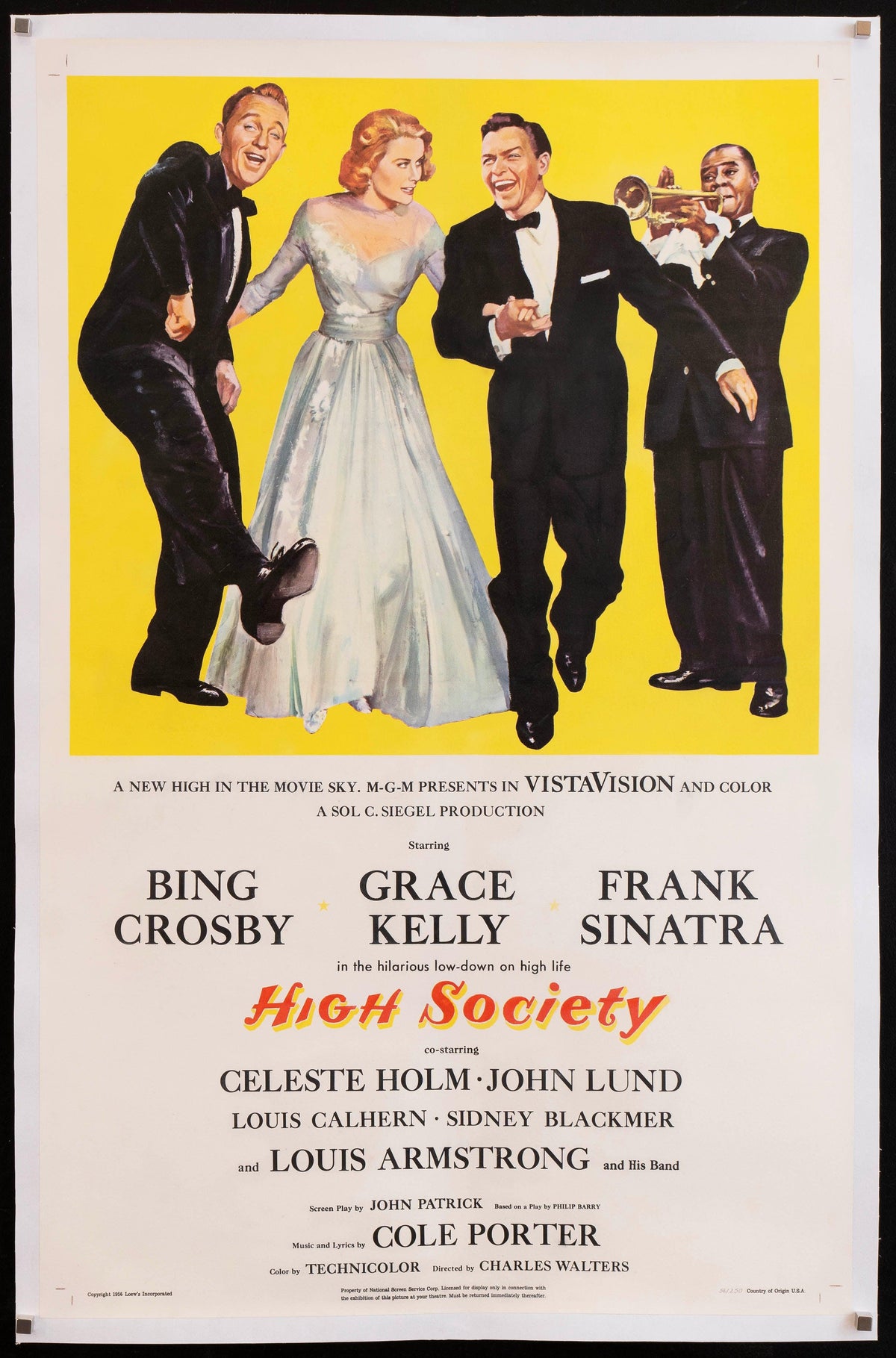 High Society Original Vintage Movie Poster