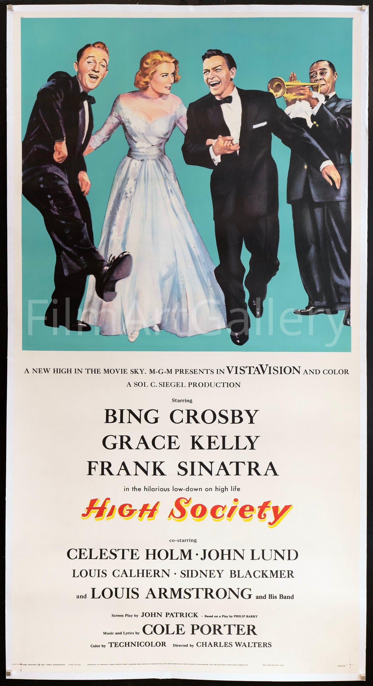 High Society Original Vintage Movie Poster