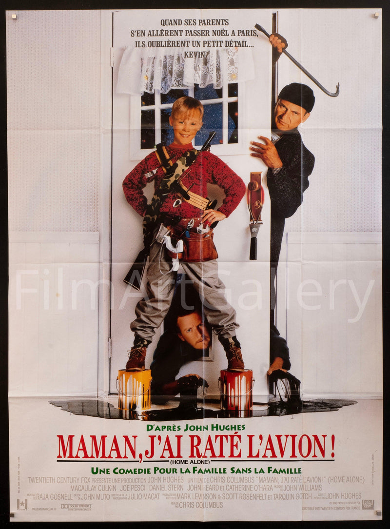 Home Alone Movie Poster 1990 French 1 Panel (47x63)