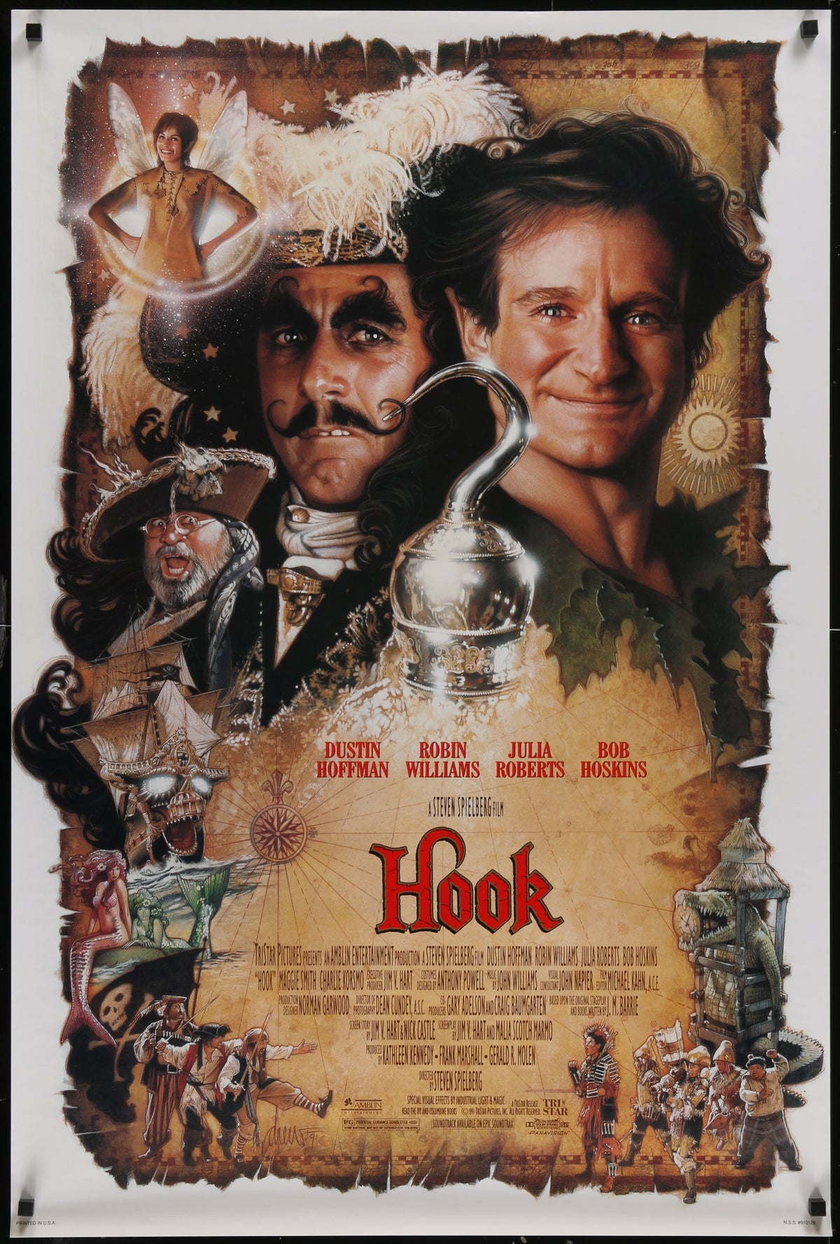 Hook Original Vintage Movie Poster