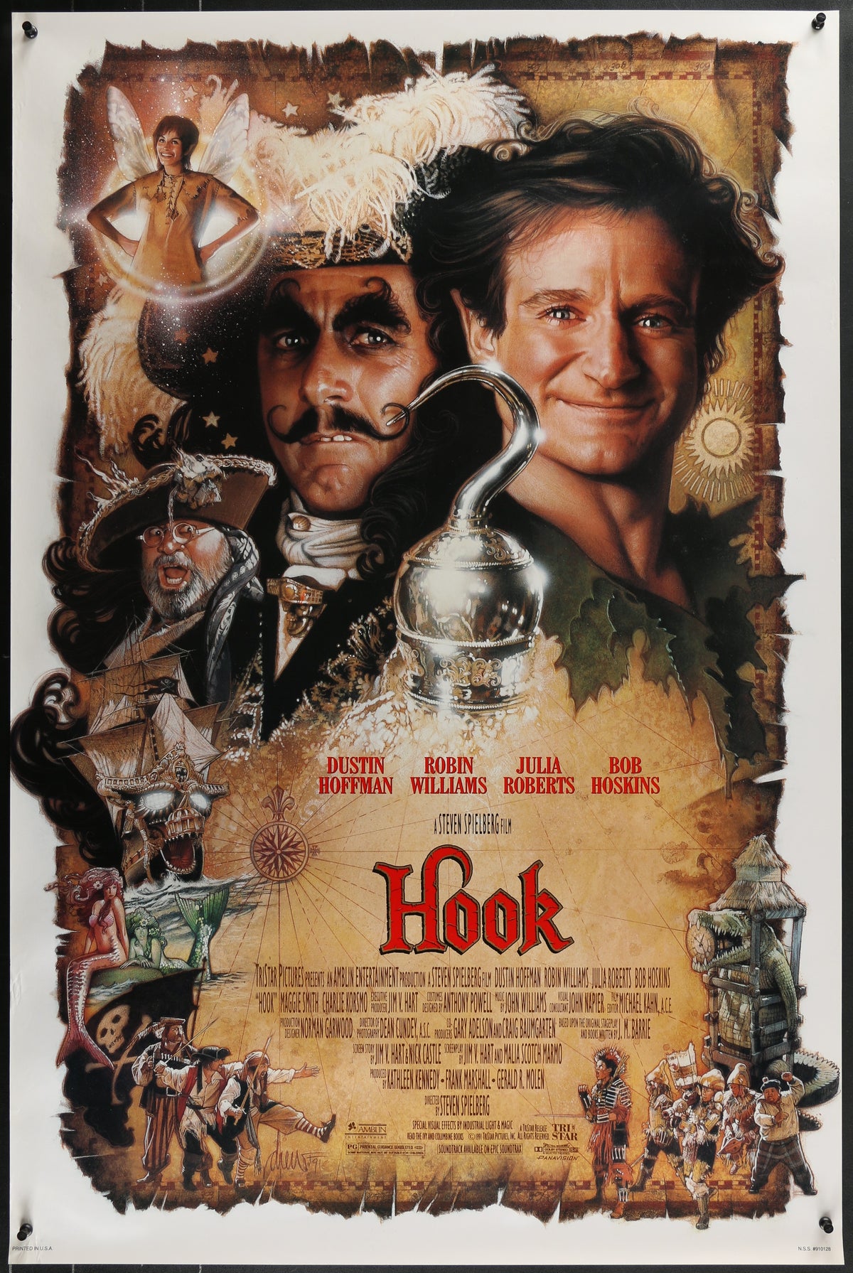 Hook Original Vintage Movie Poster