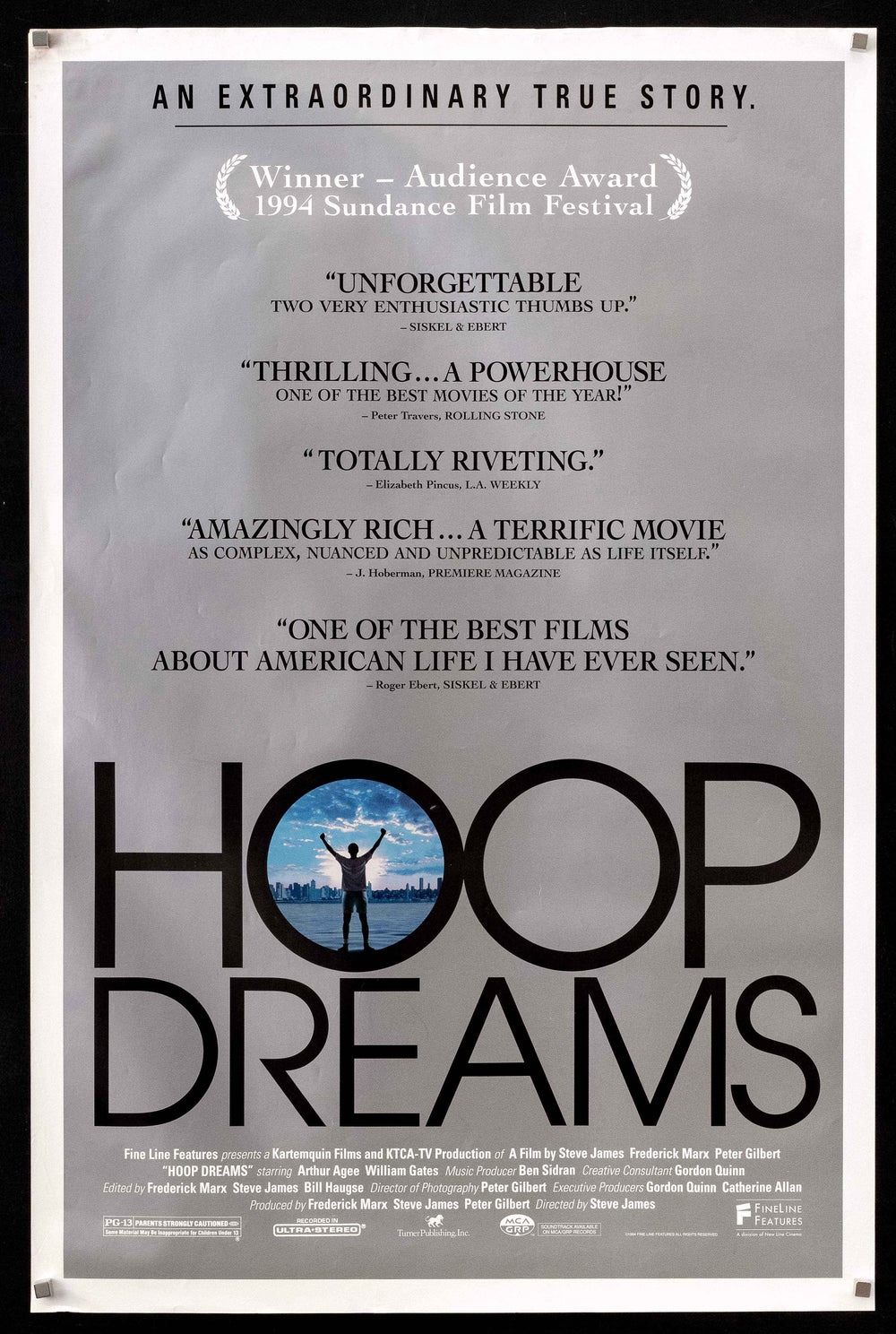 Hoop Dreams Original Vintage Movie Poster