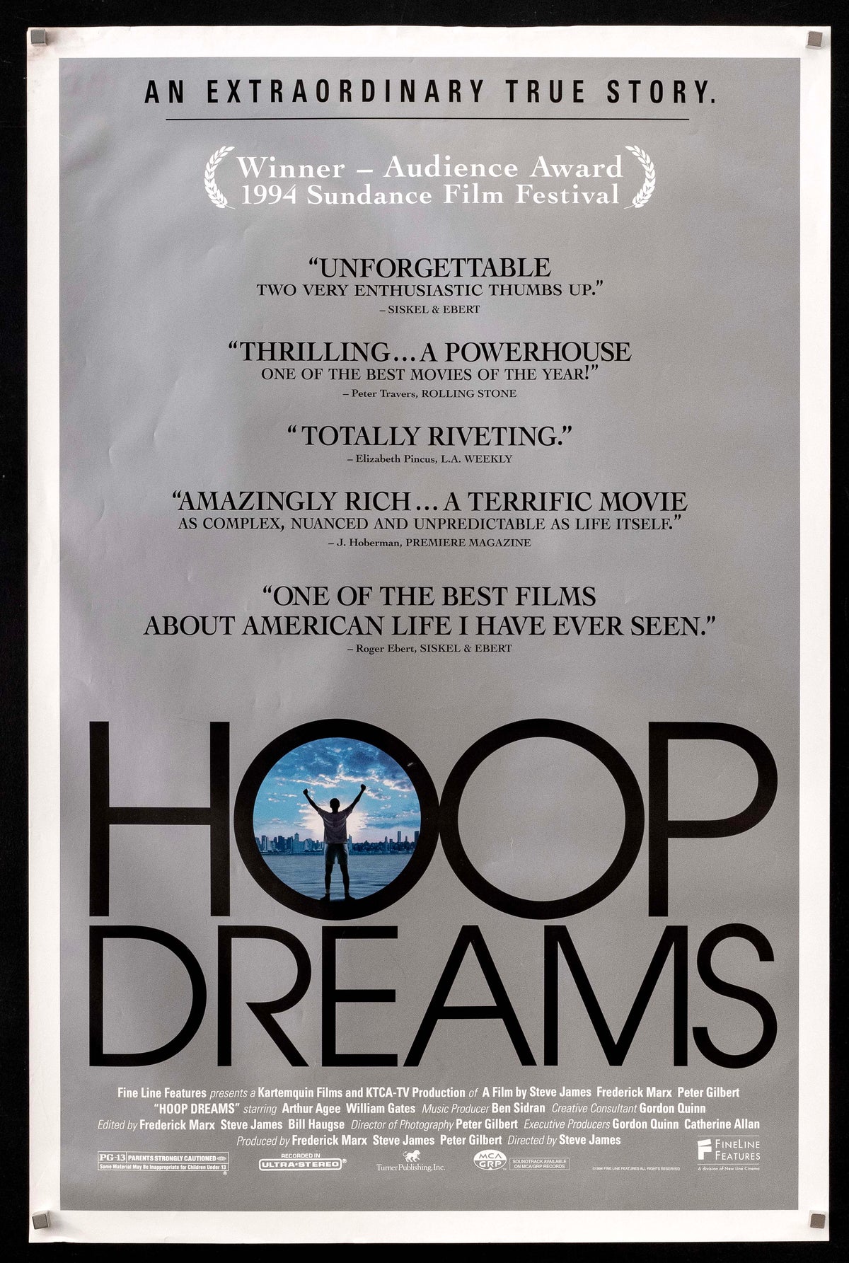 Hoop Dreams Original Vintage Movie Poster