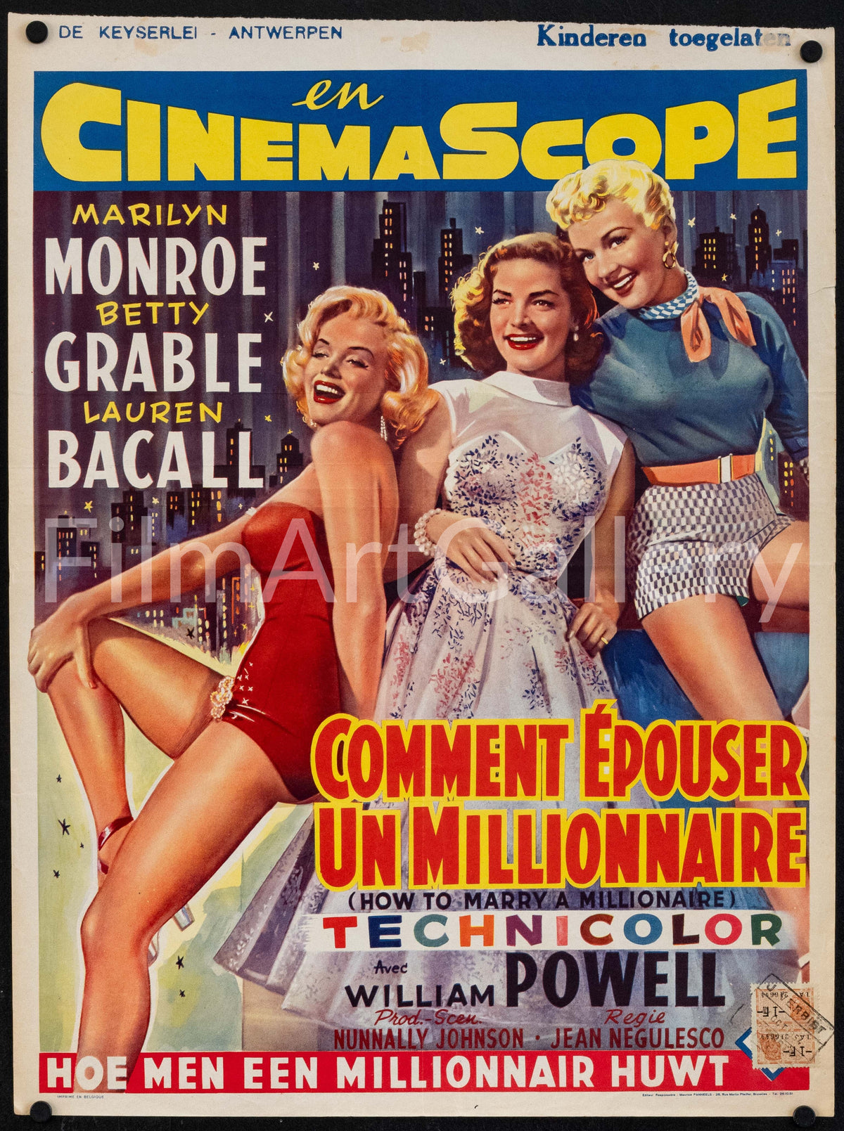 How to Marry a Millionaire Original Vintage Movie Poster