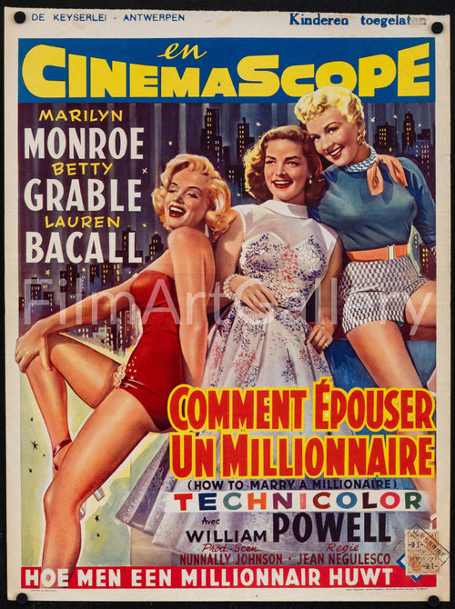 How to Marry a Millionaire Original Vintage Movie Poster