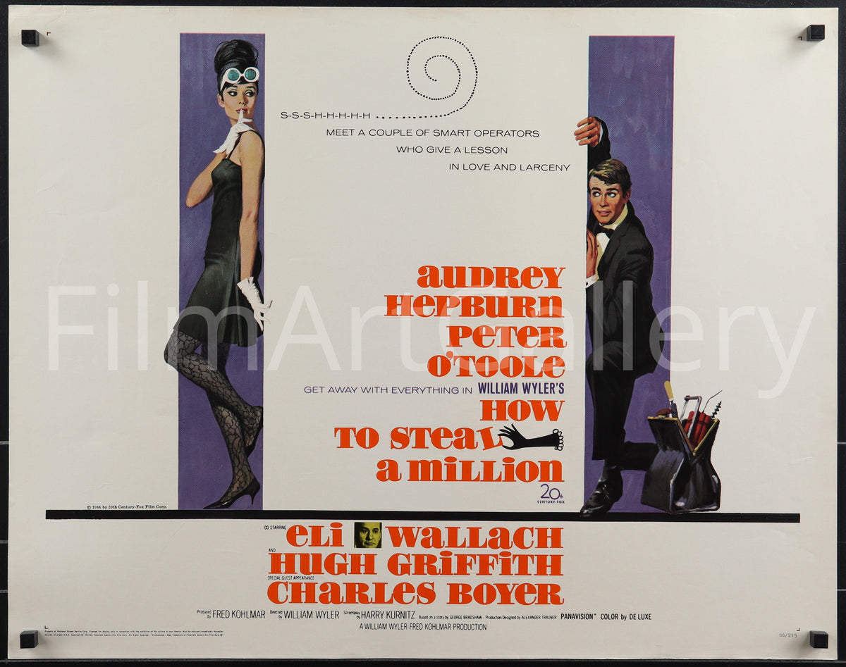 How to Steal A Million Original Vintage Movie Poster