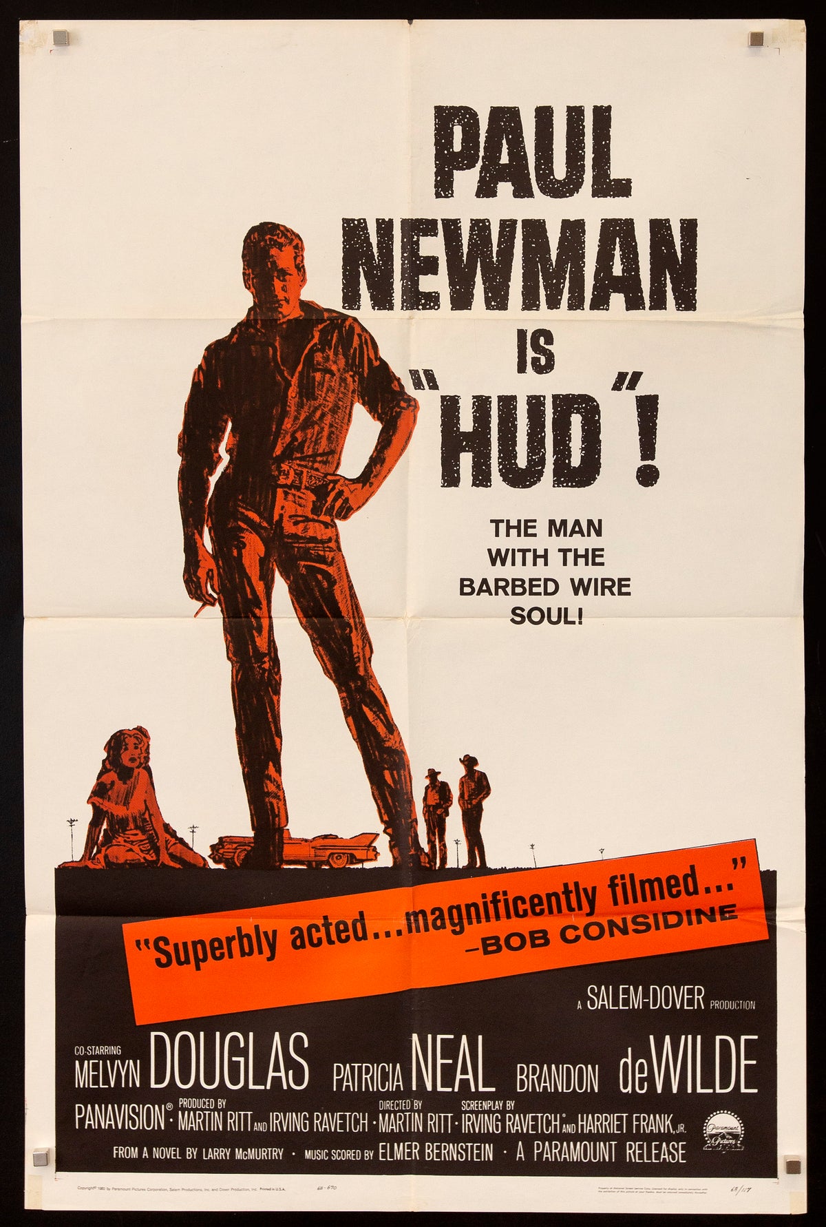 Hud Original Vintage Movie Poster
