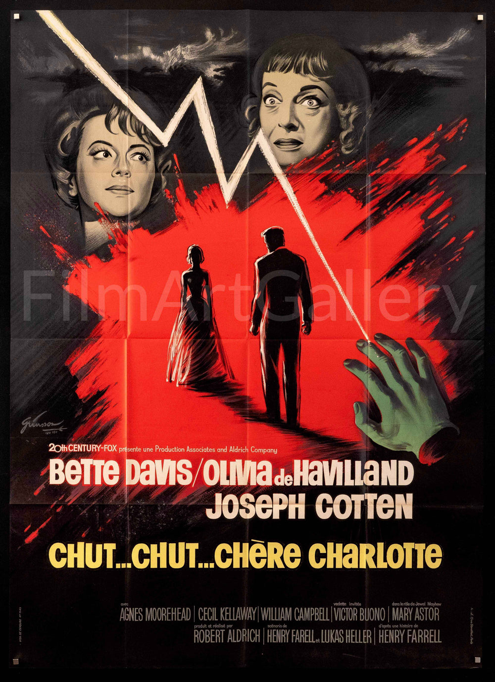 Hush Hush Sweet Charlotte Original Vintage Movie Poster