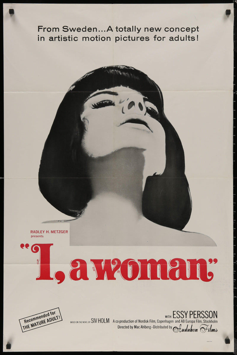 I, A Woman 1 Sheet (27x41) Original Vintage Movie Poster