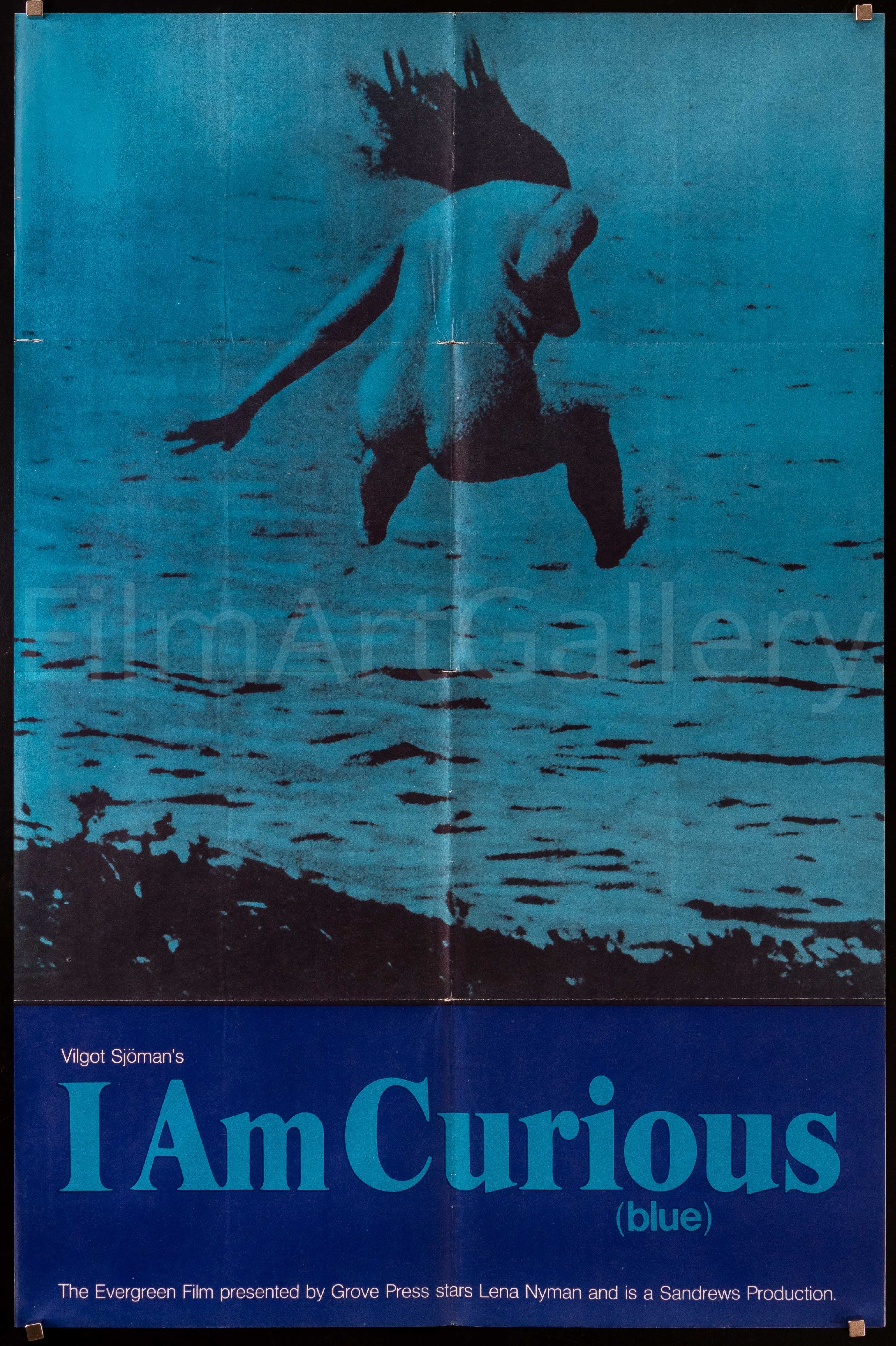 I Am Curious (Blue) Movie Poster 1970 1 Sheet (27x41) - Film Art Gallery