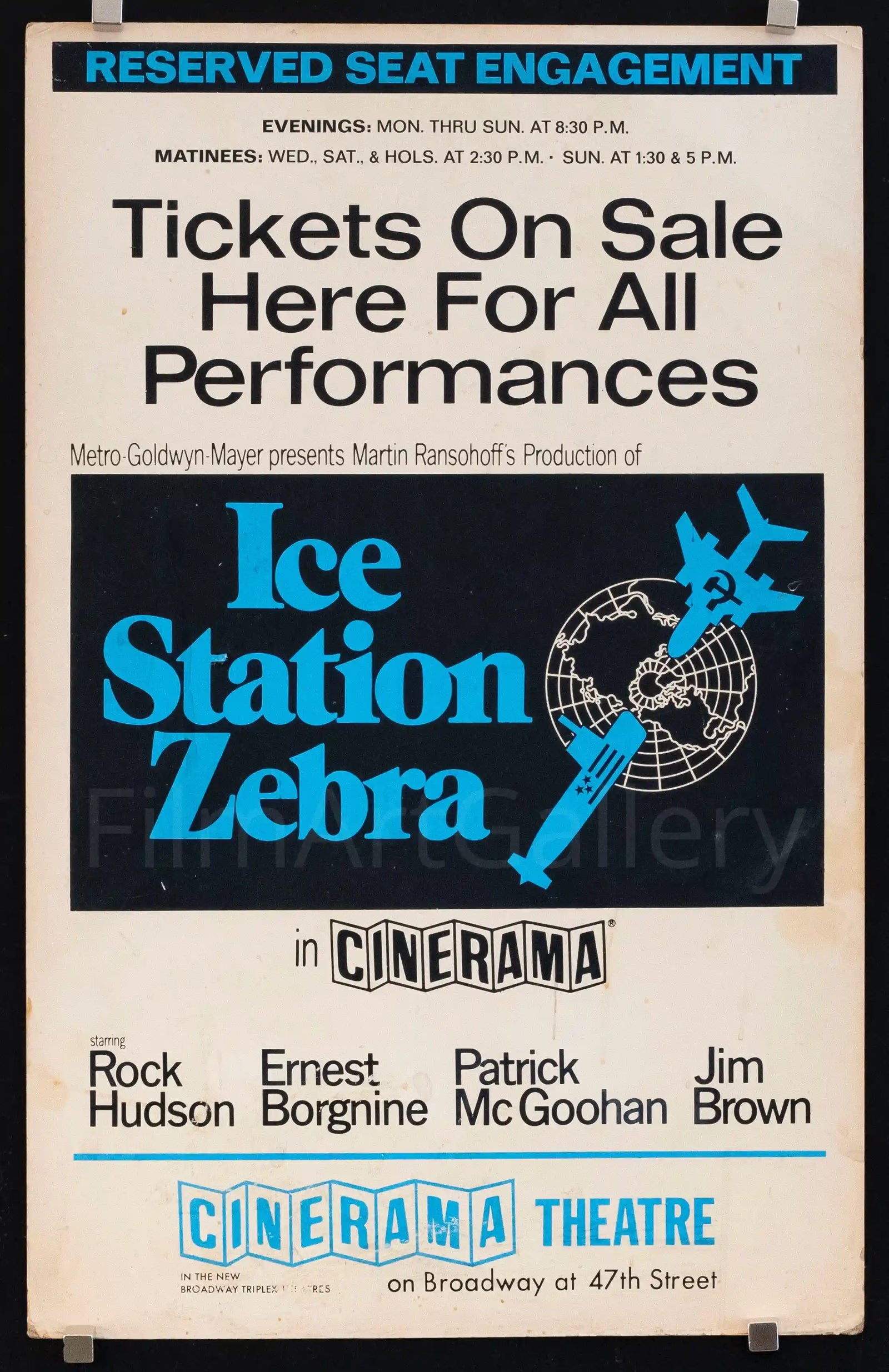 Ice Station Zebra Original Vintage Movie Poster