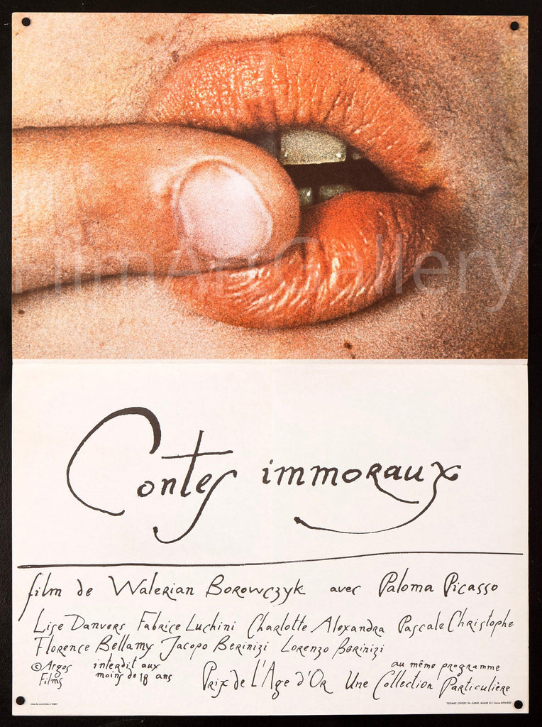 Immoral Tales (Contes Immoraux) Original Vintage Movie Poster