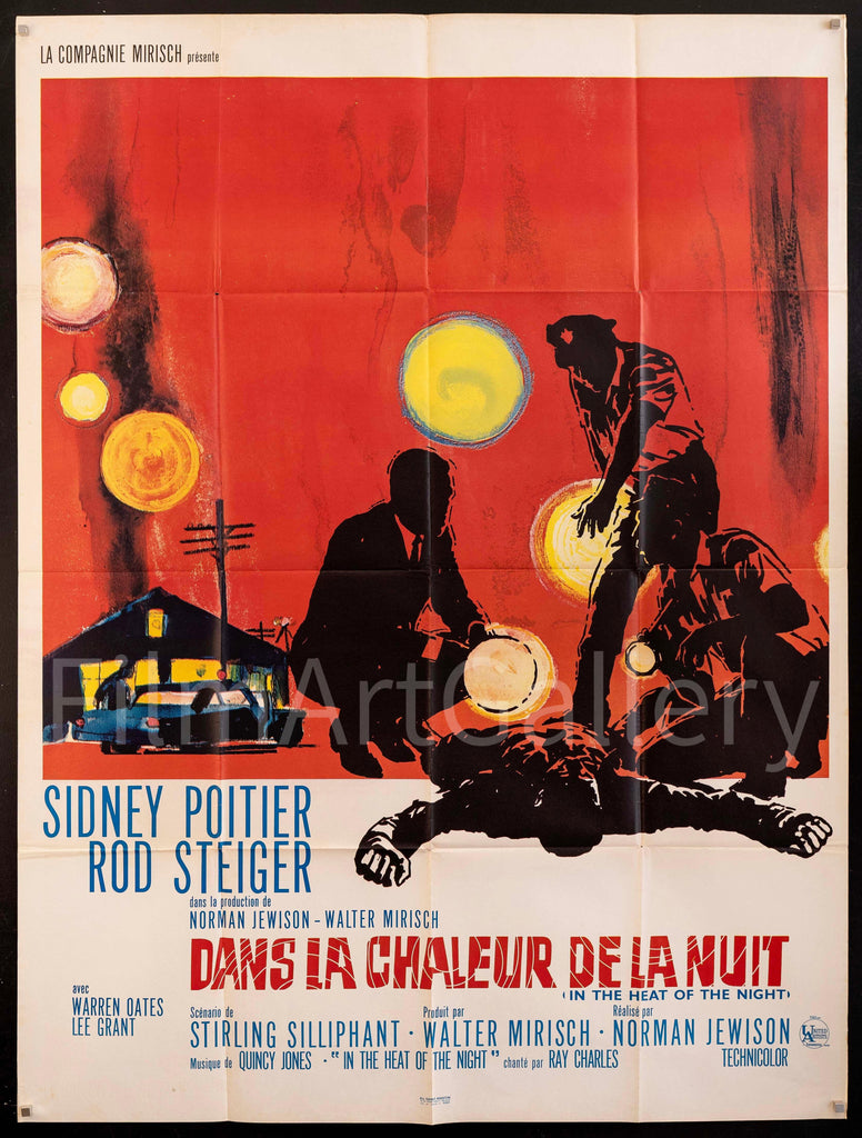 In the Heat of the Night French 1 Panel (47x63) Original Vintage Movie Poster