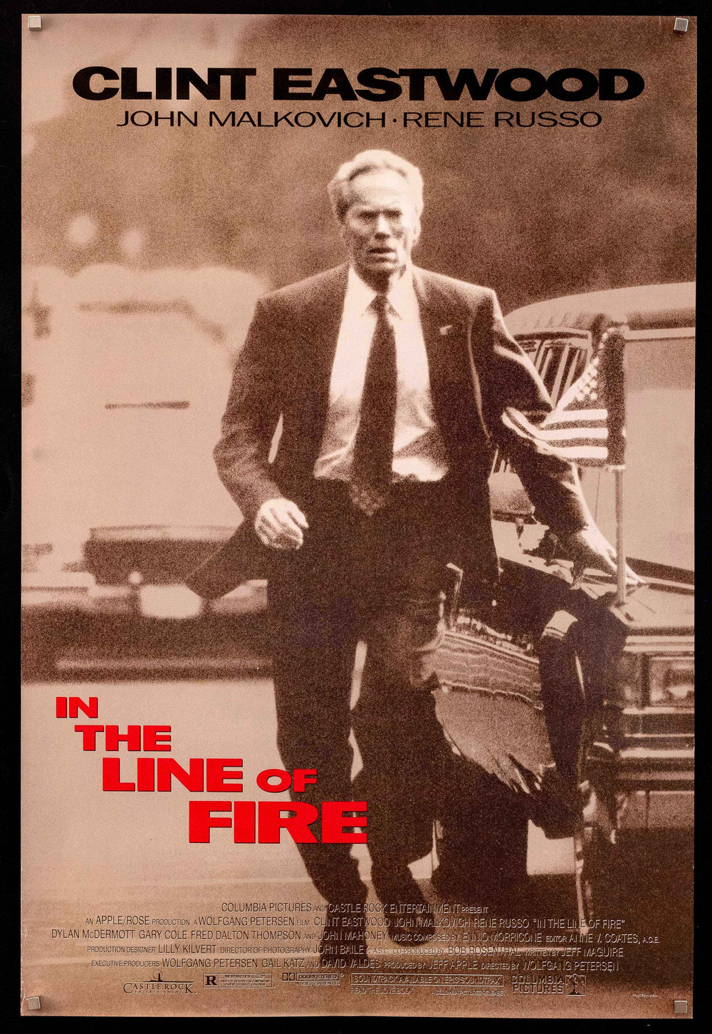 In the Line of Fire Original Vintage Movie Poster
