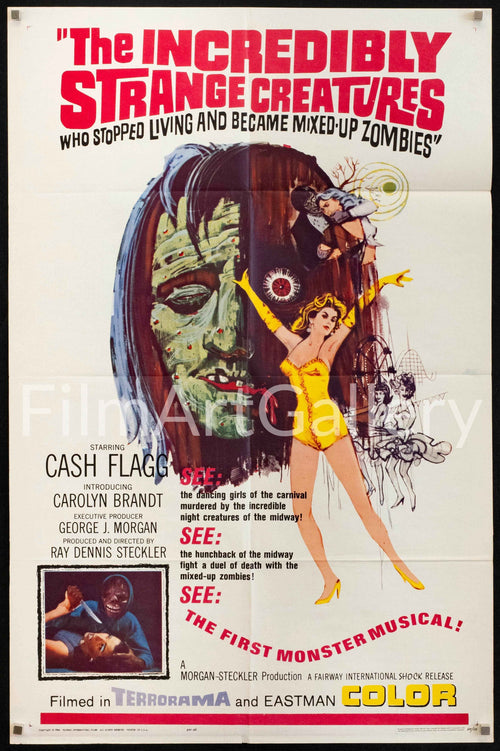 Incredibly Strange Creatures Who Stopped Living... Original Vintage Movie Poster