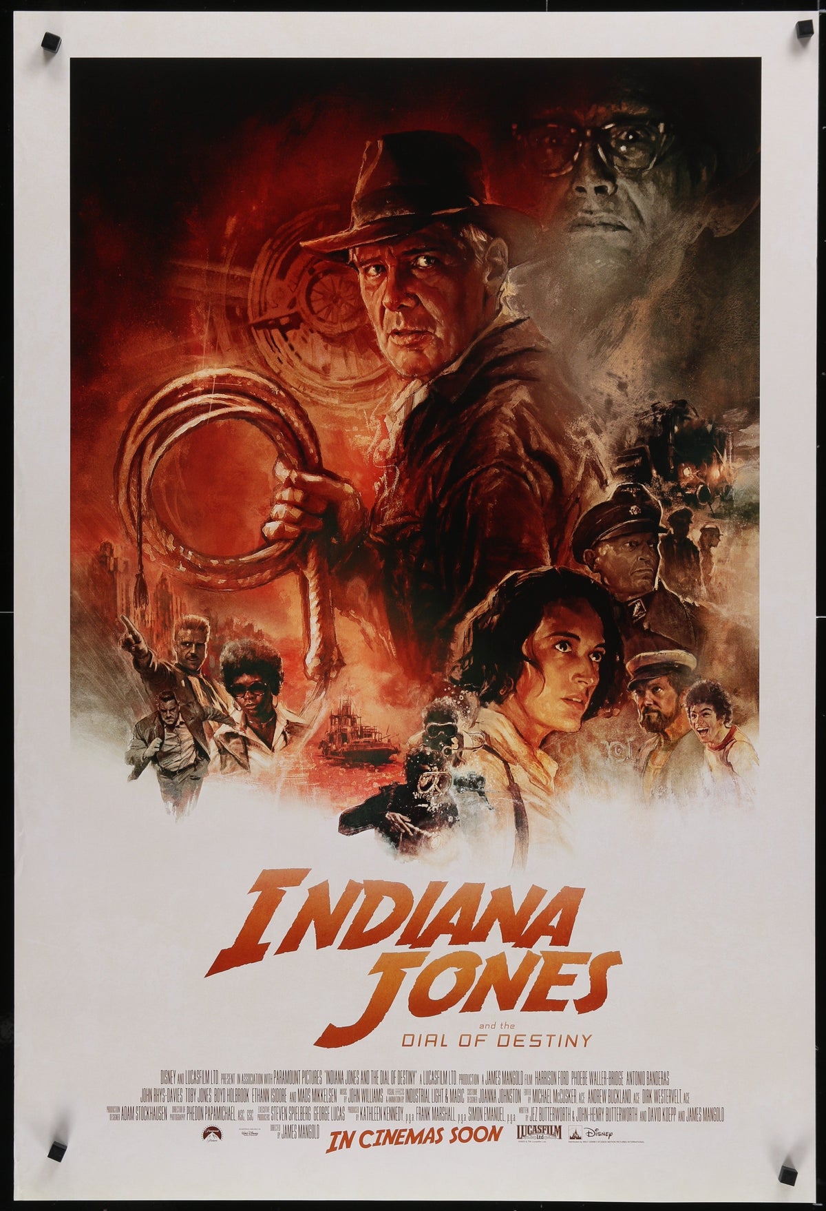 Indiana Jones and the Dial of Destiny Original Vintage Movie Poster