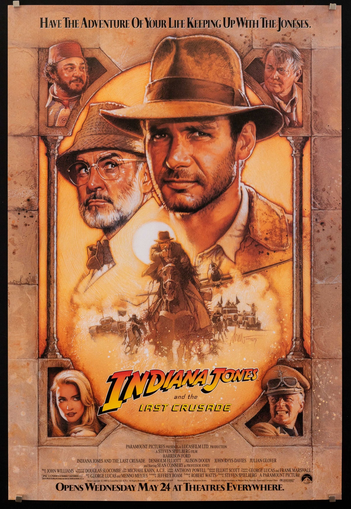 Indiana Jones and the Last Crusade Original Vintage Movie Poster