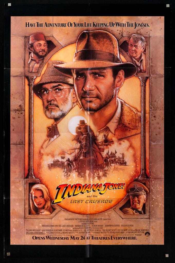 Indiana Jones and the Last Crusade Original Vintage Movie Poster