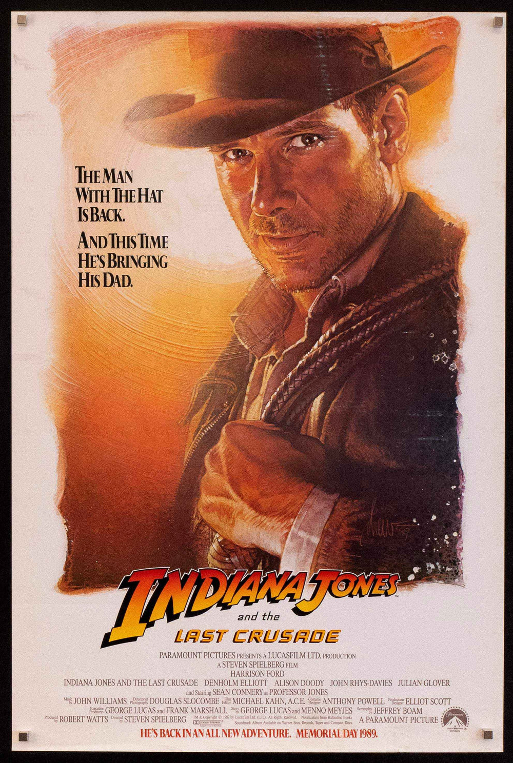 Indiana Jones and the Last Crusade Original Vintage Movie Poster