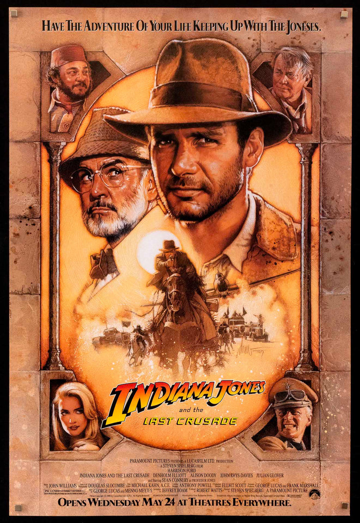 Indiana Jones and the Last Crusade Original Vintage Movie Poster