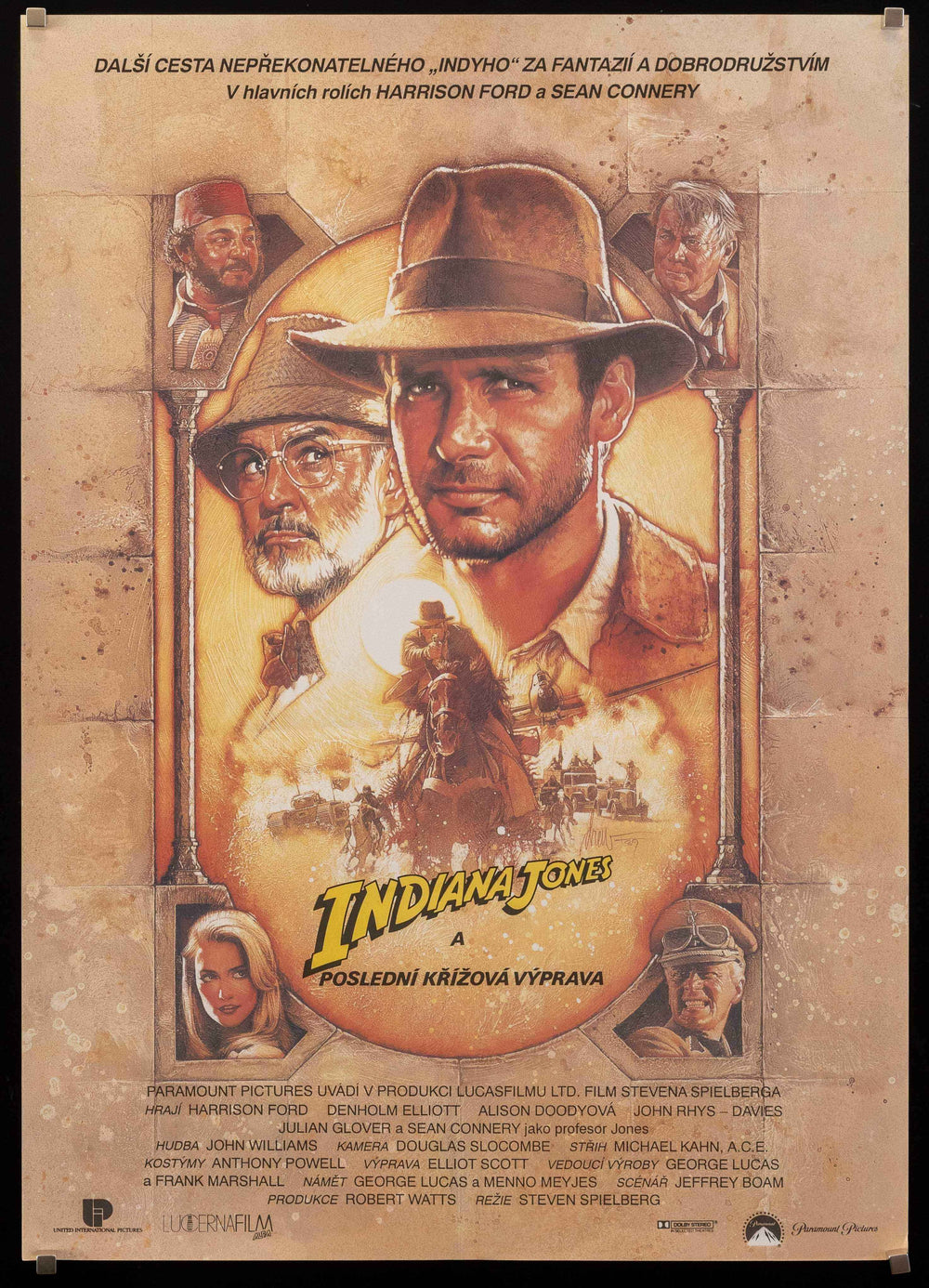 Indiana Jones and the Last Crusade Original Vintage Movie Poster