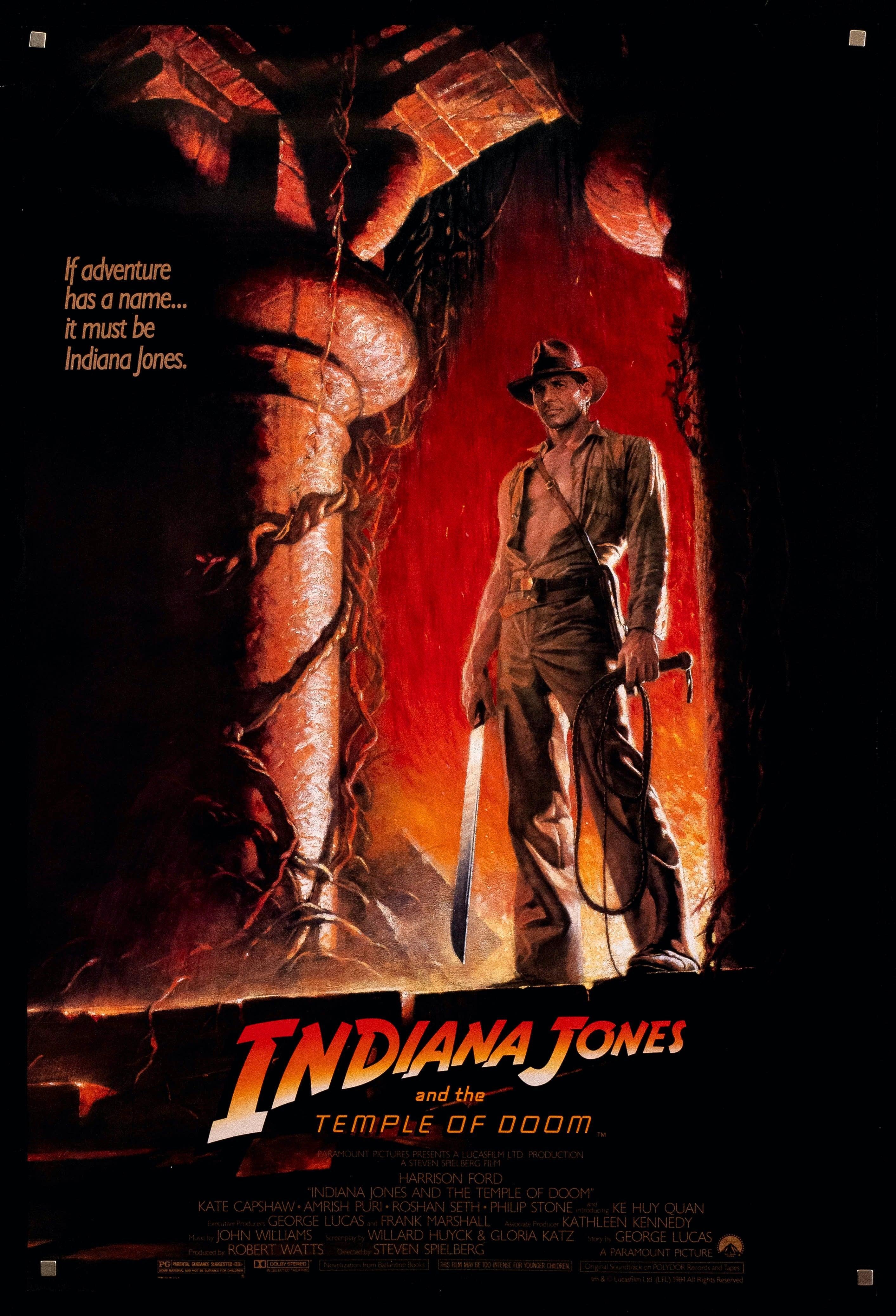 INDIANA JONES and the TEMPLE OF DOOM チラシ Indiana Jones and the Temple of Doom