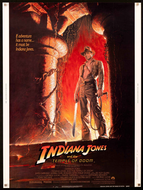 Indiana Jones and the Temple of Doom Original Vintage Movie Poster