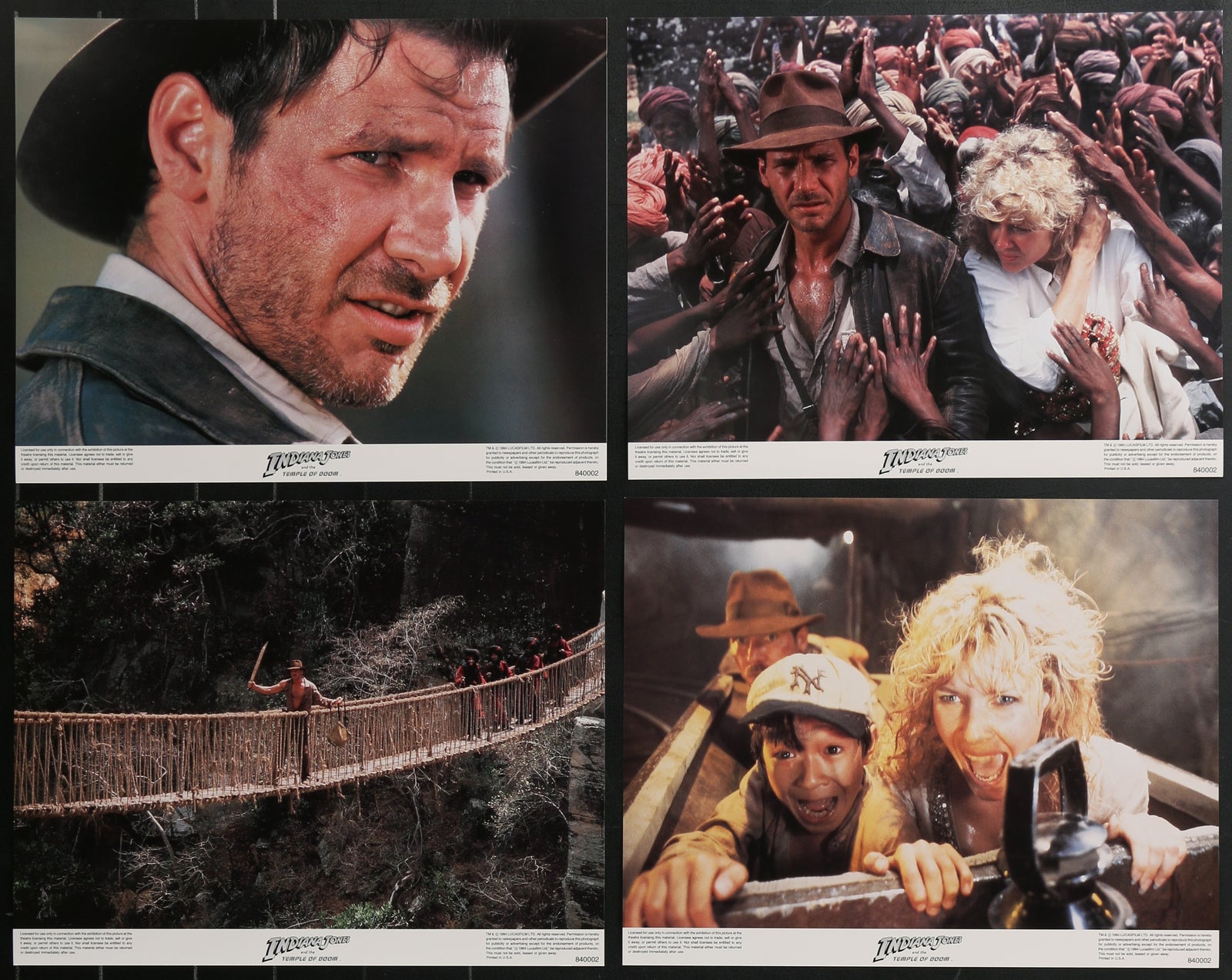 Indiana Jones and the Temple of Doom Original Vintage Movie Poster