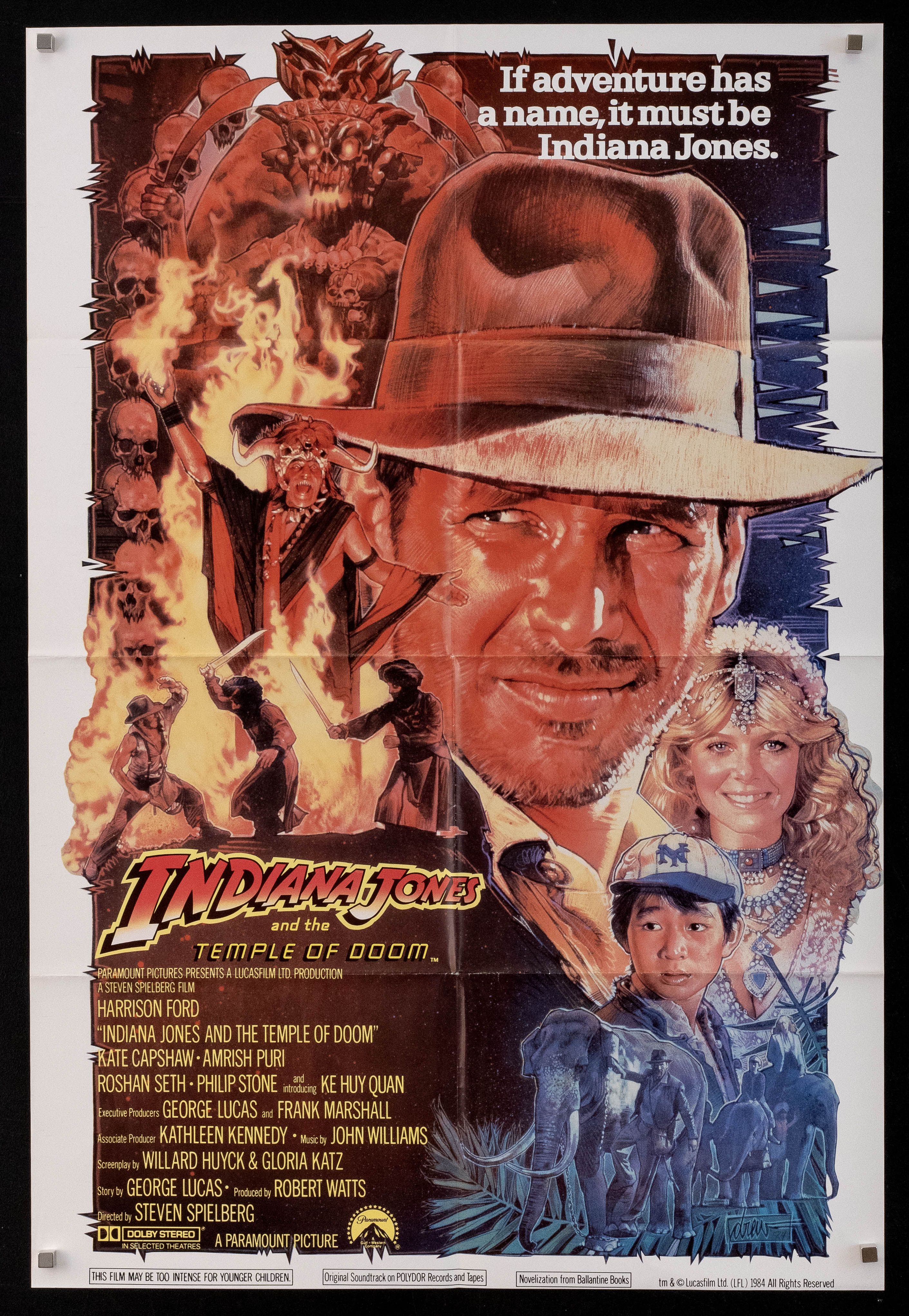 INDIANA JONES and the TEMPLE OF DOOM チラシ INDIANA JONES and the TEMPLE OF DOOM チラシ Indiana Jones