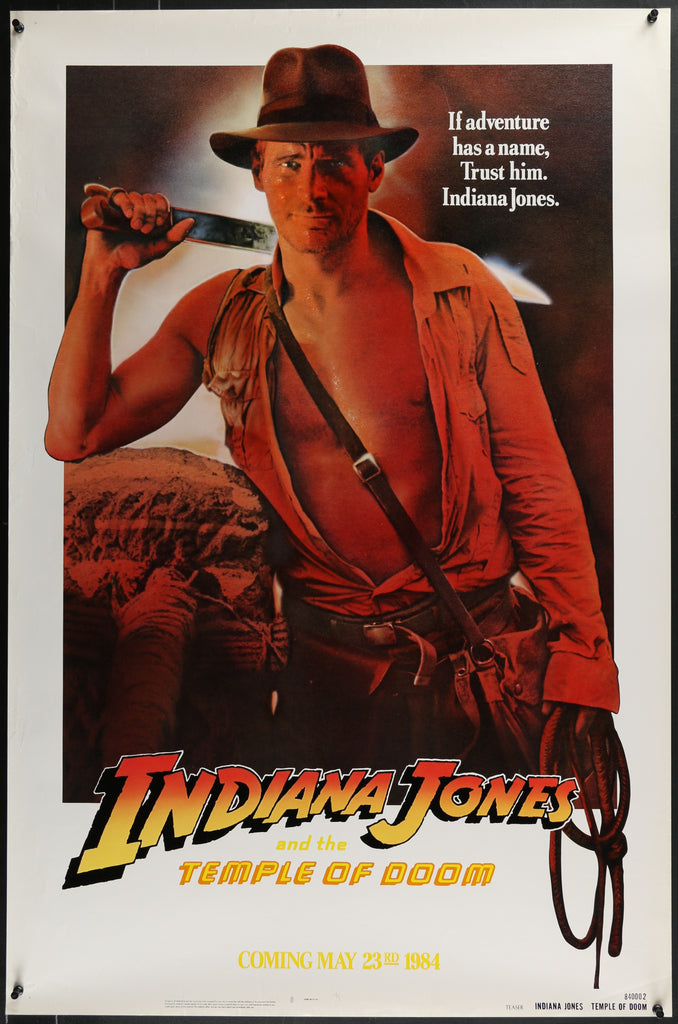 Indiana Jones and the Temple of Doom Original Vintage Movie Poster