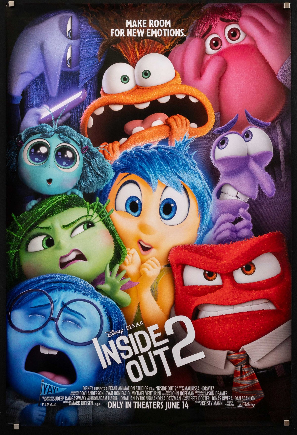 Inside Out 2 1 Sheet (27x41) Original Vintage Movie Poster