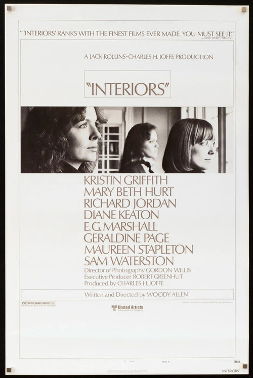 Interiors Original Vintage Movie Poster