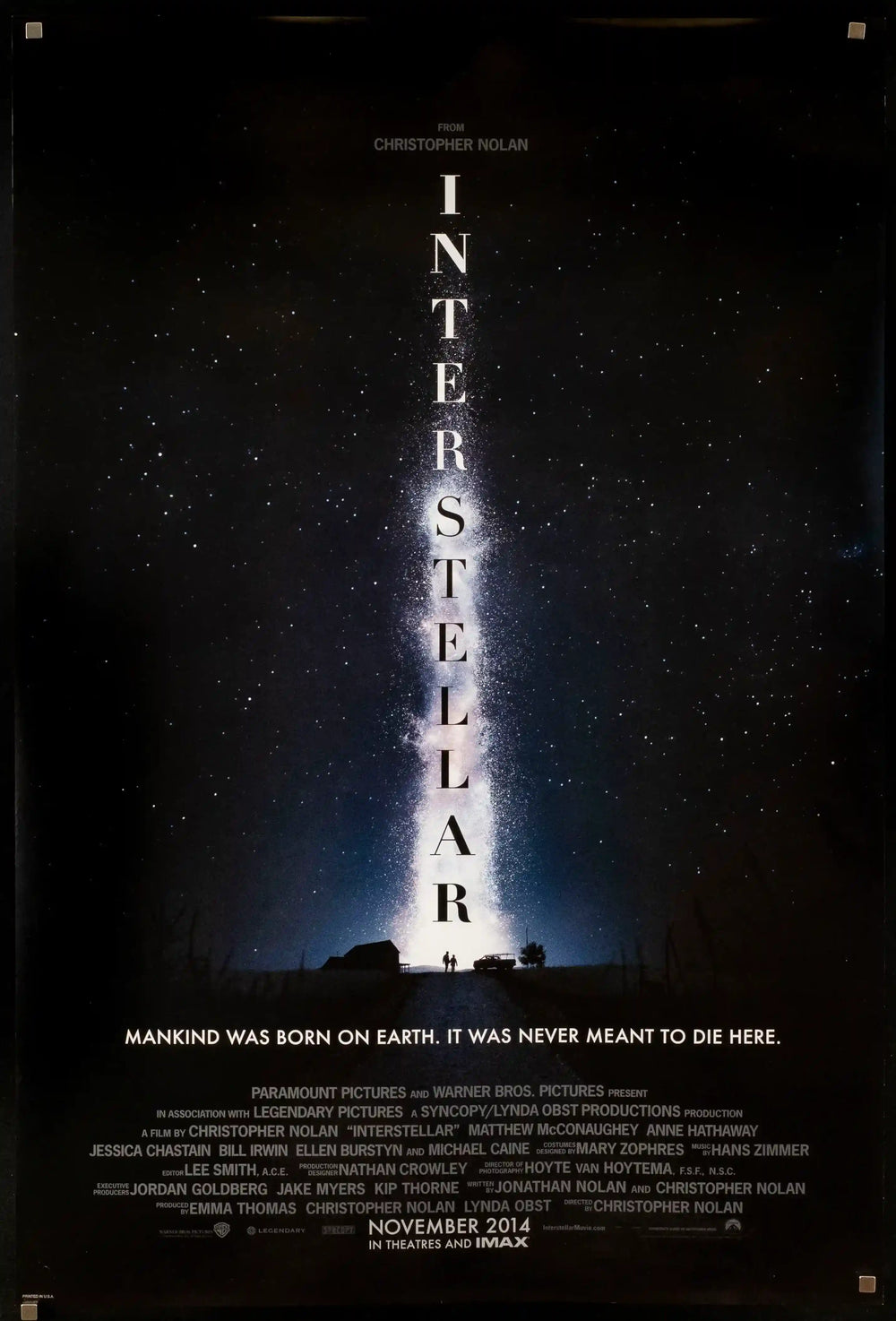 Interstellar Original Vintage Movie Poster