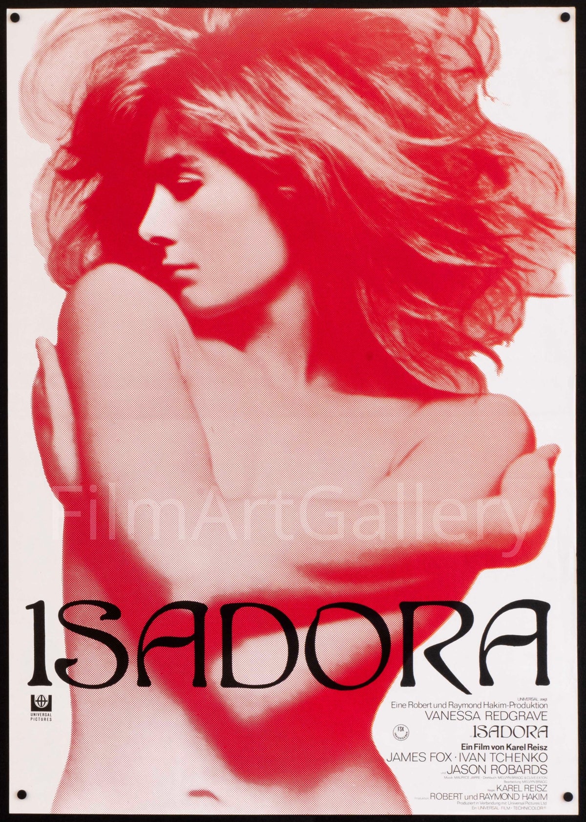 Isadora German A1 (23x33) Original Vintage Movie Poster