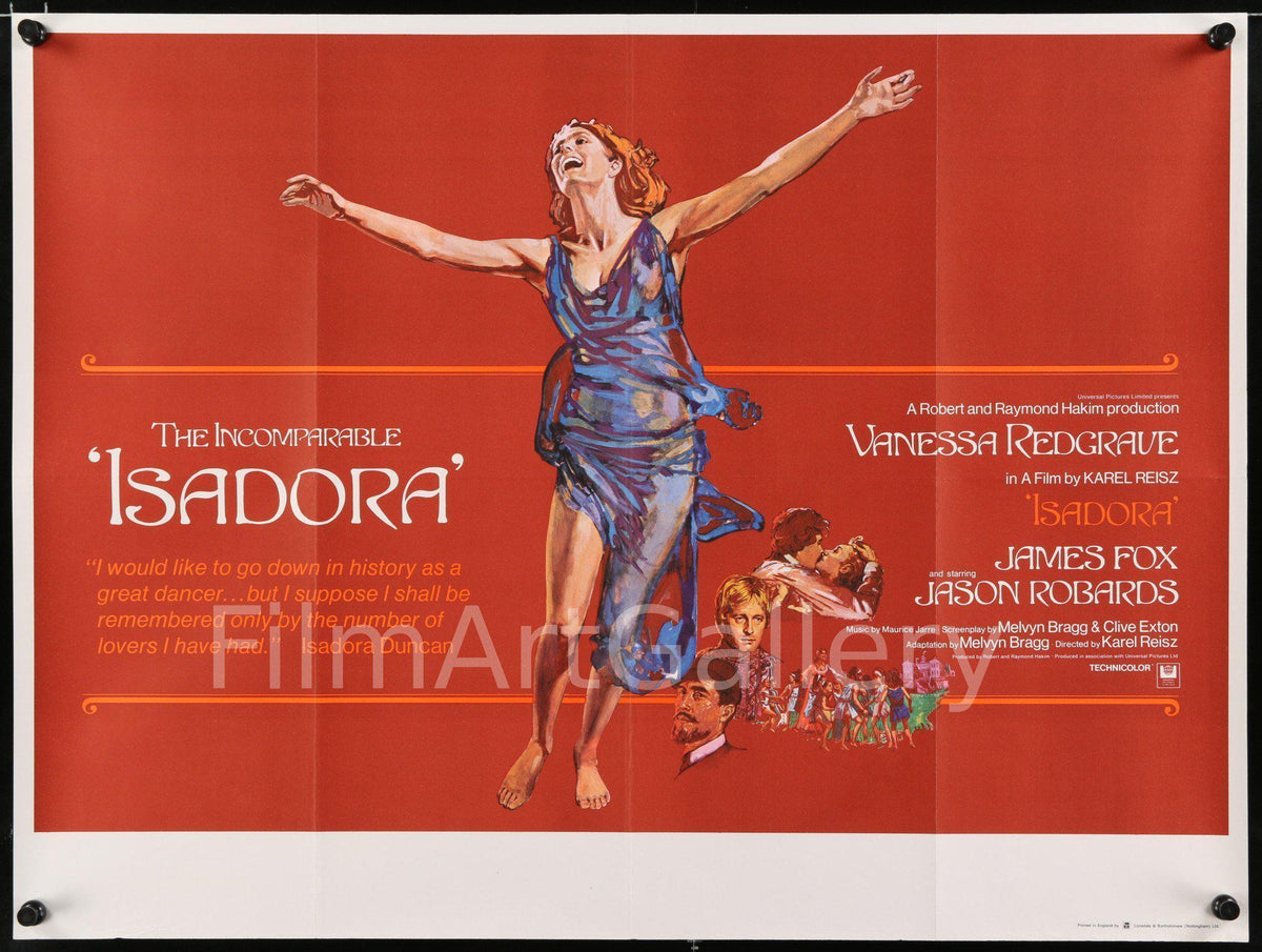 Isadora Original Vintage Movie Poster