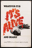 It's Alive Original Vintage Movie Poster